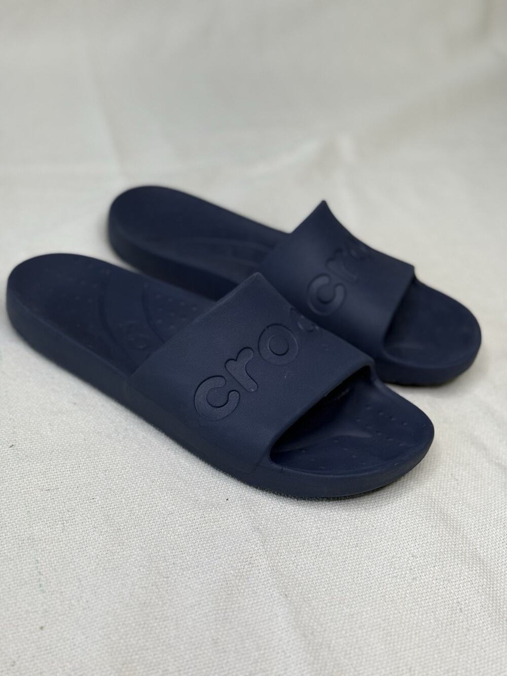 Crocs Blue Slide Sandals Unisex , Size M5 W7